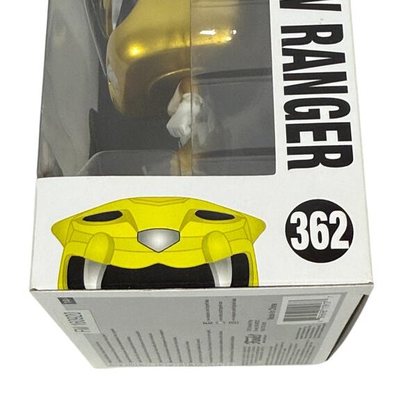 Funko Pop Unopened Yellow Ranger 362 Mighty Morphin' Power Rangers Metallic - Picture 9 of 10